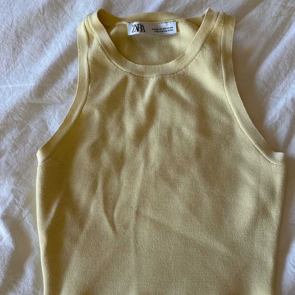 Zara Light Cream Knit Sweater